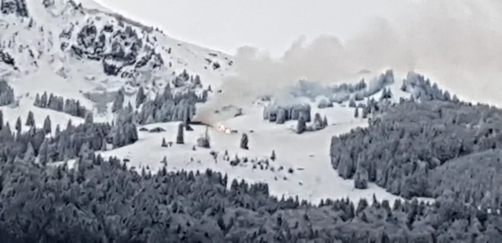 Stockhus Eventlokal Berggasthaus Fronalpstock in Vollbrand