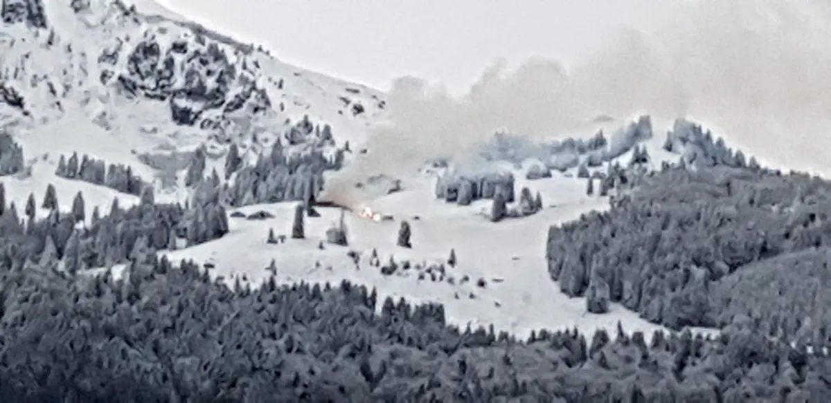 Stockhus Eventlokal Berggasthaus Fronalpstock in Vollbrand
