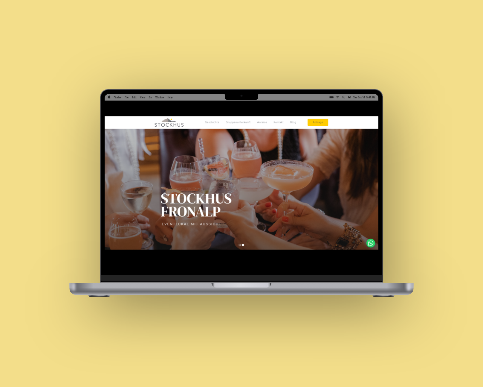Stockhus Eventlokal Internetseite