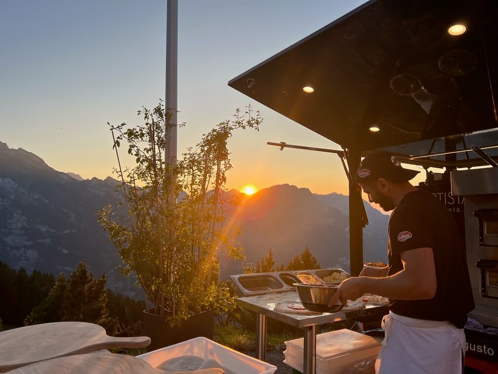 Foodtruck Pizzeria L'Artista im Eventlokal Stockhus